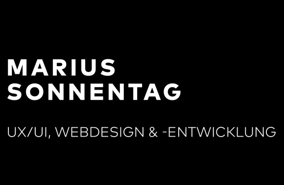 Marius Sonnentag – Webdesign