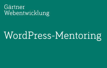 WordPress-Mentoring durch Entwickler für Designer*innen und Entwickler*innen